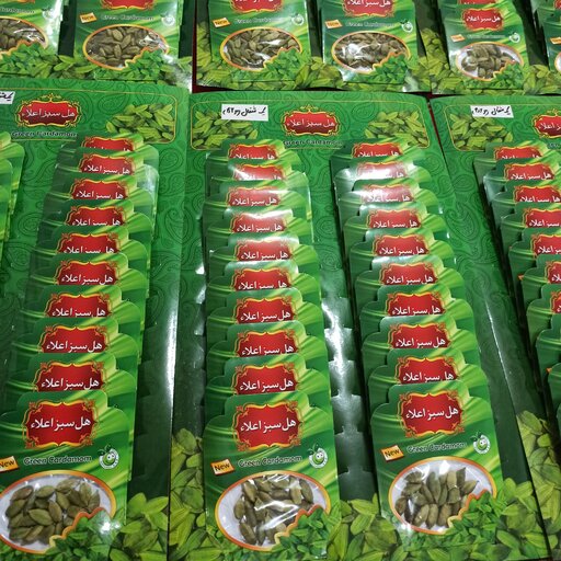 هل سبز اعلا 5گرمی استند 20تایی